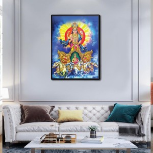 Surya Laminated Photo (9x11 Inches Without glass) Divine Blessings for Table and Walls,Home & Office and Temple Decoration Surya Laminated Photo (9x11 Inches Without glass) Divine Blessings for Table and Walls,Home & Office and Temple Decoration