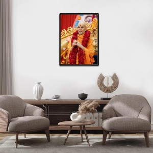 Swami Narayan Laminated Photo - 13x15 Inches, Divine Blessings for Home & Office and Temple Decoration Swami Narayan Laminated Photo - 13x15 Inches, Divine Blessings for Home & Office and Temple Decoration