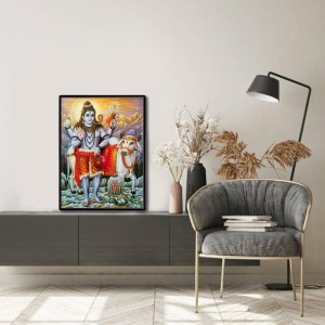 Shiva Laminated Photo - 5x7 Inches, Divine Blessings for Home & Office and Temple Decoration Shiva Laminated Photo - 5x7 Inches, Divine Blessings for Home & Office and Temple Decoration