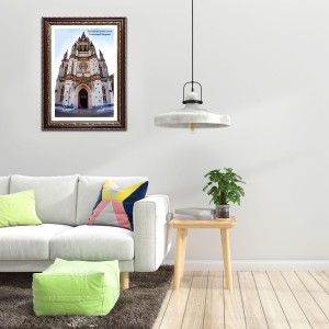 Our Lady of Lourdes Church Church Photo Frame, Beautiful Elegant Framed Wall Art of Iconic Cathedral