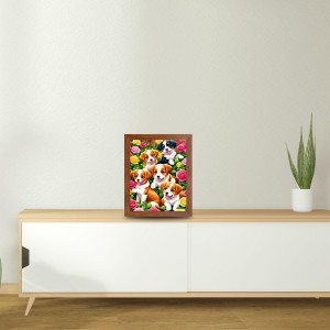 AI Funny Cute Dog Art Picture for Kids - 10x14 inches, Brown Color - Perfect Wall Decor for Children's Room AI Funny Cute Dog Art Picture for Kids - 10x14 inches, Brown Color - Perfect Wall Decor for Children's Room