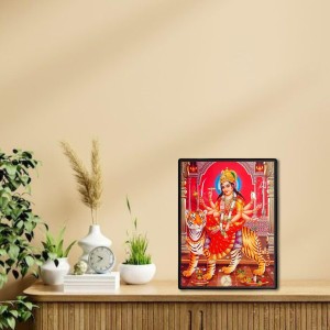 Maa Durga Laminated Photo (13x15 Inches Without glass) Divine Blessings for Table and Walls,Home & Office and Temple Decoration Maa Durga Laminated Photo (13x15 Inches Without glass) Divine Blessings for Table and Walls,Home & Office and Temple Decoration