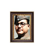 Sri Netaji Subhas Chandra Basu Digital Print Photo 6.7x8.7 inches - Vibrant Religious Wall Art for Home or Office Decor.