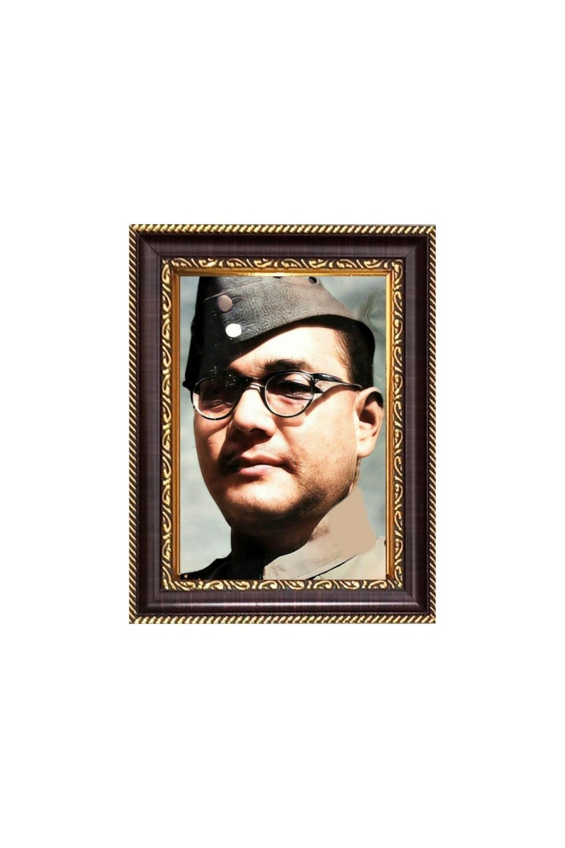 Sri Netaji Subhas Chandra Basu Digital Print Photo 6.7x8.7 inches - Vibrant Religious Wall Art for Home or Office Decor.