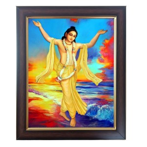 Hitech Sales Shri Chaitanya Mahaprabhu Photo Frame for Pooja Room, Temple Decor, Home Decoration and Gift (Wall and Tabletop, Rectangular, Polystyrene Frame, Printed Photo, 24 x 29 cm, Black) Hitech Sales Shri Chaitanya Mahaprabhu Photo Frame for Pooja Room, Temple Decor, Home Decoration and Gift (Wall and Tabletop, Rectangular, Polystyrene Frame, Printed Photo, 24 x 29 cm, Black)