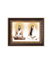 Sri ramakrishna and Maa Sarada Digital Print Photo 10.7x12.7 inches - Vibrant Religious Wall Art for Home or Office Decor.