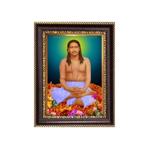 Nigamananda Paramahansa Digital Print Photo 6.7x8.7 inches - Vibrant Religious Wall Art for Home or Office Decor.
