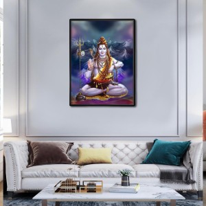 Shiva Laminated Photo - 5x7 Inches, Divine Blessings for Home & Office and Temple Decoration Shiva Laminated Photo - 5x7 Inches, Divine Blessings for Home & Office and Temple Decoration