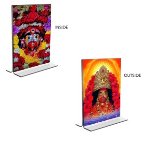 Tara Debi Acrylic T-Style Photo Stand - 5x7 Inches, Compact and Stylish Spiritual Display, easily change 2 photos (Pack of 1) Tara Debi Acrylic T-Style Photo Stand - 5x7 Inches, Compact and Stylish Spiritual Display, easily change 2 photos (Pack of 1)