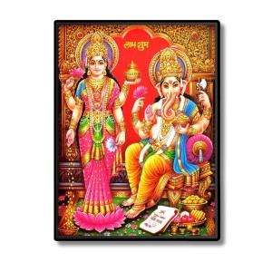 Lakshmi & Sri Ganesh Laminated Photo (13x15 Inches Without glass) Divine Blessings for Table and Walls,Home & Office and Temple Decoration Lakshmi & Sri Ganesh Laminated Photo (13x15 Inches Without glass) Divine Blessings for Table and Walls,Home & Office and Temple Decoration