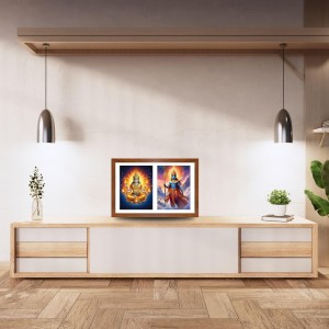 Agni deva and indra Photo Frame - 13x17Inches - Spiritual Artwork for Home Decor, Puja Room and Office Decoration Agni deva and indra Photo Frame - 13x17Inches - Spiritual Artwork for Home Decor, Puja Room and Office Decoration