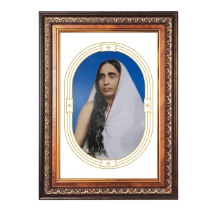 Sri Maa Sarada Devi Color Photo 10x14 Inch - Vibrant Religious Wall Art for Home or Office Decor.