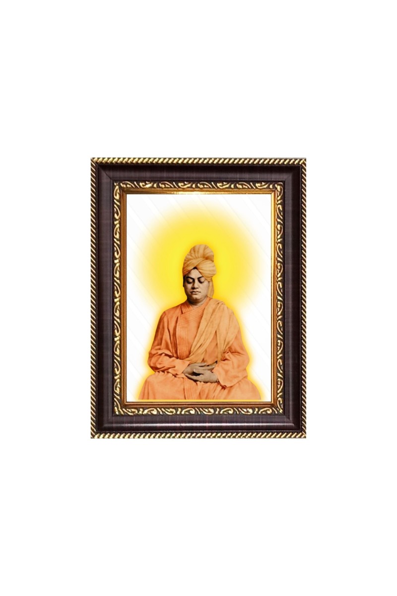 Swami Vibekananda Digital Print Photo 6.7x8.7 inches - Vibrant Religious Wall Art for Home or Office Decor.