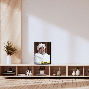 Sant Rajinder Singh Ji Maharaj Laminated Photo - 11x13 Inches, Divine Blessings for Home & Office and Temple Decoration