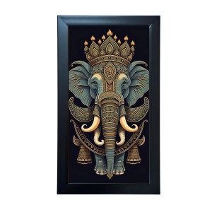 Hitech Sales Elephant Wall-Art Drawing Rectangular Polystyrene Photo Frame for Home Decoration and Gifting (9.6 x 15.6 inches, Black, Pack of 1, Printed Photo) Hitech Sales Elephant Wall-Art Drawing Rectangular Polystyrene Photo Frame for Home Decoration and Gifting (9.6 x 15.6 inches, Black, Pack of 1, Printed Photo)