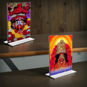 Tara Debi Acrylic T-Style Photo Stand - 5x7 Inches, Compact and Stylish Spiritual Display, easily change 2 photos (Pack of 1) Tara Debi Acrylic T-Style Photo Stand - 5x7 Inches, Compact and Stylish Spiritual Display, easily change 2 photos (Pack of 1)