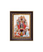 Sri Maa Kali, Sri Ramkrishna and Sri Maa Sarada Devi Digital Print Photo 6.7x8.7 inches - Vibrant Religious Wall Art for Home, Office and Temple Decor.