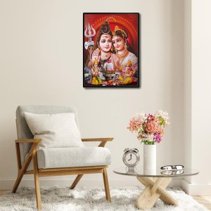 Shiva Family Laminated Photo - 5x7 Inches, Divine Blessings for Home & Office and Temple Decoration Shiva Family Laminated Photo - 5x7 Inches, Divine Blessings for Home & Office and Temple Decoration