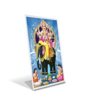 Car Desk/Table Top Lord Vishwakarma Acrylic L-Style Photo Stand - 2.5x3.5 Inches, Compact And Stylish Spiritual Display (F6718)