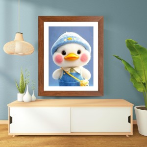 AI Funny Cute Duck Art Picture for Kids - 10x14 inches, Brown Color - Perfect Wall Decor for Children's Room AI Funny Cute Duck Art Picture for Kids - 10x14 inches, Brown Color - Perfect Wall Decor for Children's Room
