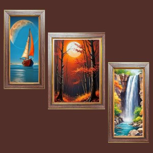 3-Pack Drifting with the Tide painting Photo Frames - 2 Pieces 6x13 Inch & 1 Piece 10x13 Inch - Rustic Wall Art for Home & Office Decor - Botanical Wall Hanging for Living Room, Bedroom, or Work 3-Pack Drifting with the Tide painting Photo Frames - 2 Pieces 6x13 Inch & 1 Piece 10x13 Inch - Rustic Wall Art for Home & Office Decor - Botanical Wall Hanging for Living Room, Bedroom, or Work