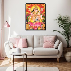 Kubera Laminated Photo - 5x7 Inches, Divine Blessings for Home & Office and Temple Decoration Kubera Laminated Photo - 5x7 Inches, Divine Blessings for Home & Office and Temple Decoration