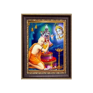Sri Chaitanya Mahaprabhu with Sri Krishna Digital Print Photo 6.7x8.7 inches - Vibrant Religious Wall Art for Home, Office and Temple Decor. Sri Chaitanya Mahaprabhu with Sri Krishna Digital Print Photo 6.7x8.7 inches - Vibrant Religious Wall Art for Home, Office and Temple Decor.
