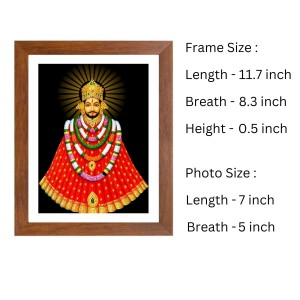 Colored Photo of Khatu Shyam Baba | Divine Shyam Baba Wall Art | Spiritual Decor for Home & Temple | Ideal for puja room Colored Photo of Khatu Shyam Baba | Divine Shyam Baba Wall Art | Spiritual Decor for Home & Temple | Ideal for puja room