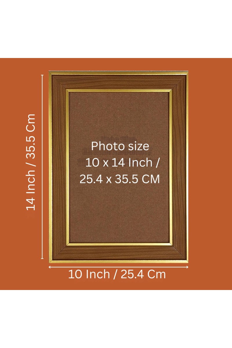 Shravan Kumar in Ramayana Photo Frame - 12x16 Inches, Brown Wooden Frame for Home, Office & Temple Decoration