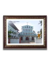 The Roman Catholic Cathedral Church Photo Frame, Beautiful Elegant Framed Wall Art of Iconic Cathedral