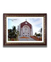 St. Thomas Cathedral Church Photo Frame, 10x14 Inches Beautiful Elegant Framed Wall Art of Iconic Cathedral