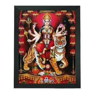Hitech Sales Goddess Durga Mata Polystyrene Photo Frame for Pooja Room, Temple Decor, Home Decoration and Gifting (Wall and Tabletop, Rectangular, Printed Photo, 7.12 x 9.12 inches Frame, Black) Hitech Sales Goddess Durga Mata Polystyrene Photo Frame for Pooja Room, Temple Decor, Home Decoration and Gifting (Wall and Tabletop, Rectangular, Printed Photo, 7.12 x 9.12 inches Frame, Black)