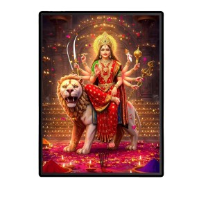 Maa Durga Laminated Photo (7x9 Inches Without glass) Divine Blessings for Table and Walls,Home & Office and Temple Decoration Maa Durga Laminated Photo (7x9 Inches Without glass) Divine Blessings for Table and Walls,Home & Office and Temple Decoration