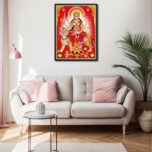 Maa Durga Laminated Photo - 7x9 Inches, Divine Blessings for Home & Office and Temple Decoration Maa Durga Laminated Photo - 7x9 Inches, Divine Blessings for Home & Office and Temple Decoration