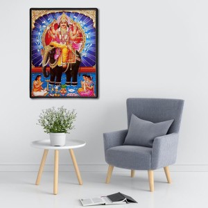 Vishwakarma Laminated Photo - 5x7 Inches, Divine Blessings for Home & Office and Temple Decoration