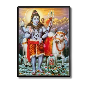 Shiva Laminated Photo - 5x7 Inches, Divine Blessings for Home & Office and Temple Decoration Shiva Laminated Photo - 5x7 Inches, Divine Blessings for Home & Office and Temple Decoration
