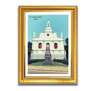 St. Francis Church Church Photo Frame, Beautiful Elegant Framed Wall Art of Iconic Cathedral St. Francis Church Church Photo Frame, Beautiful Elegant Framed Wall Art of Iconic Cathedral