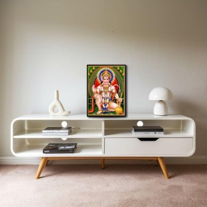 Sri Hanuman Laminated Photo - 11x13 Inches, Divine Blessings for Home & Office and Temple Decoration Sri Hanuman Laminated Photo - 11x13 Inches, Divine Blessings for Home & Office and Temple Decoration
