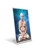 Car Desk/Table Top Shri Lahiri Mahashaya Acrylic L-Style Photo Stand - 2.5x3.5 Inches, Compact And Stylish Spiritual Display (F6720)