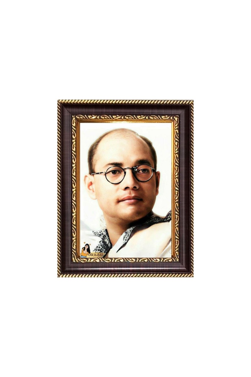 Sri Netaji Subhas Chandra Basu Digital Print Photo 10.7x12.7 inches - Vibrant Religious Wall Art for Home or Office Decor.