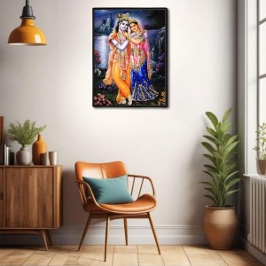 Radha Krishna Laminated Photo - 5x7 Inches, Divine Blessings for Home & Office and Temple Decoration Radha Krishna Laminated Photo - 5x7 Inches, Divine Blessings for Home & Office and Temple Decoration