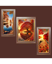 3-Pack orange color stunning nature view Photo Frames - 2 Pieces 12x19 Inch & 1 Piece 16x19 Inch - Rustic Wall Art for Home & Office Decor - Botanical Wall Hanging for Living Room, Bedroom, or W 3-Pack orange color stunning nature view Photo Frames - 2 Pieces 12x19 Inch & 1 Piece 16x19 Inch - Rustic Wall Art for Home & Office Decor - Botanical Wall Hanging for Living Room, Bedroom, or W
