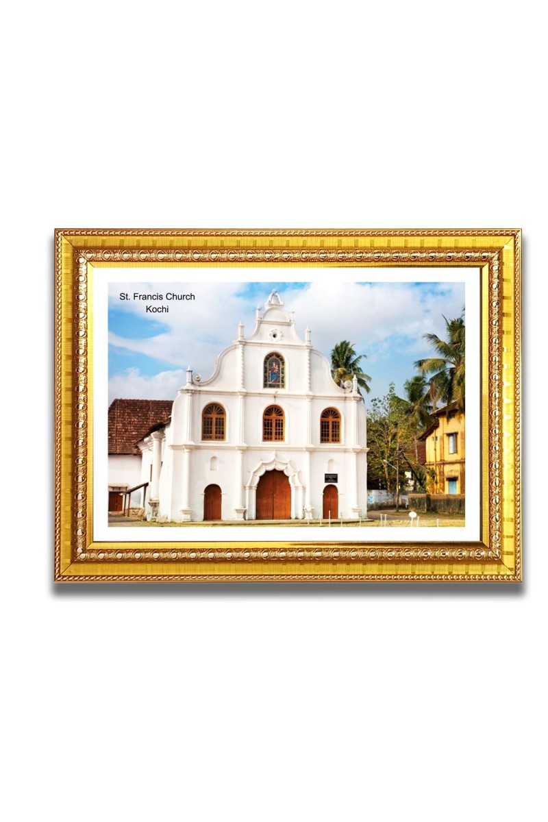 St. Francis Church Church Photo Frame, Beautiful Elegant Framed Wall Art of Iconic Cathedral