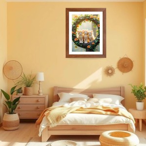 AI Funny Cute Cat Art Picture for Kids - 10x14 inches, Brown Color - Perfect Wall Decor for Children's Room AI Funny Cute Cat Art Picture for Kids - 10x14 inches, Brown Color - Perfect Wall Decor for Children's Room