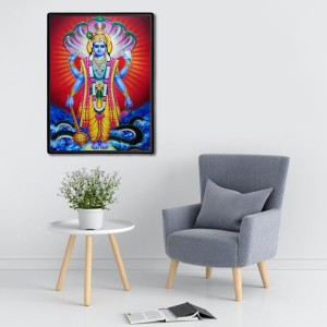 Vishnu Laminated Photo - 13x15 Inches, Divine Blessings for Home & Office and Temple Decoration Vishnu Laminated Photo - 13x15 Inches, Divine Blessings for Home & Office and Temple Decoration
