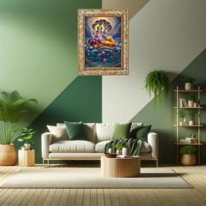 Lord vishnu Digital Print Photo 10.7x12.7 inches (I6100) - Vibrant Religious Wall Art for Home or Office Decor. Lord vishnu Digital Print Photo 10.7x12.7 inches (I6100) - Vibrant Religious Wall Art for Home or Office Decor.