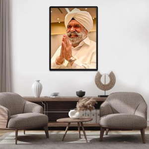 Sant Rajinder Singh Ji Maharaj Laminated Photo - 5x7 Inches, Divine Blessings for Home & Office and Temple Decoration