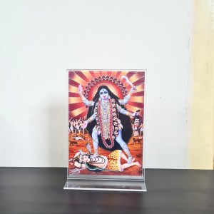 HiTechMart Maa Kali Acrylic Photo Frame, Hindu God Idol Picture for Home, Office and Mandir, Decorative Frame for Pooja and Gifting HiTechMart Maa Kali Acrylic Photo Frame, Hindu God Idol Picture for Home, Office and Mandir, Decorative Frame for Pooja and Gifting