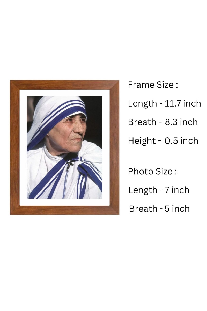 Mother Teresa Colored Photo | Print of the Saint of Kolkata | Perfect for Home, Office, or Religious Decoration | Ideal Spiritual Gift