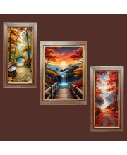 3-Pack The Canvas of the Earth Photo Frames - 2 Pieces 6x13 Inch & 1 Piece 10x13 Inch - Rustic Wall Art for Home & Office Decor - Botanical Wall Hanging for Living Room, Bedroom, or Workspace 3-Pack The Canvas of the Earth Photo Frames - 2 Pieces 6x13 Inch & 1 Piece 10x13 Inch - Rustic Wall Art for Home & Office Decor - Botanical Wall Hanging for Living Room, Bedroom, or Workspace